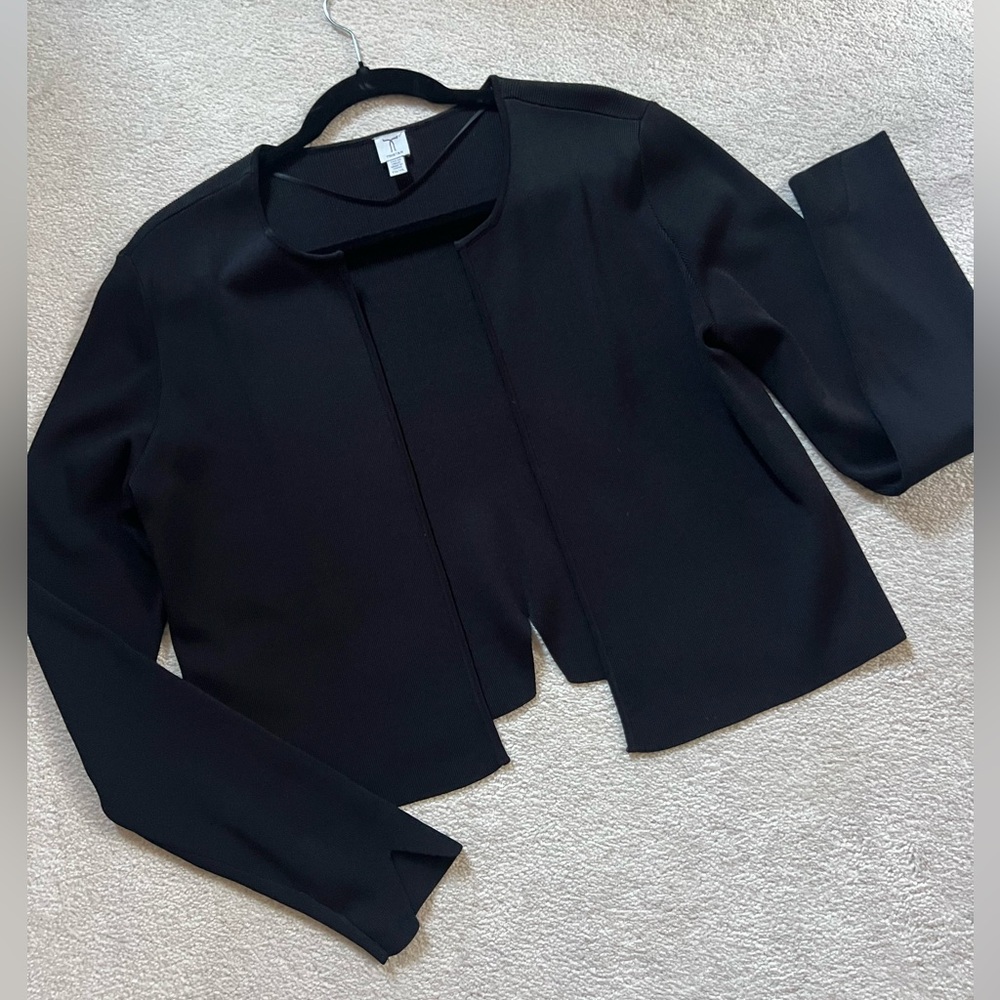 Tristan Gorgeous Black Open Front Cardigan